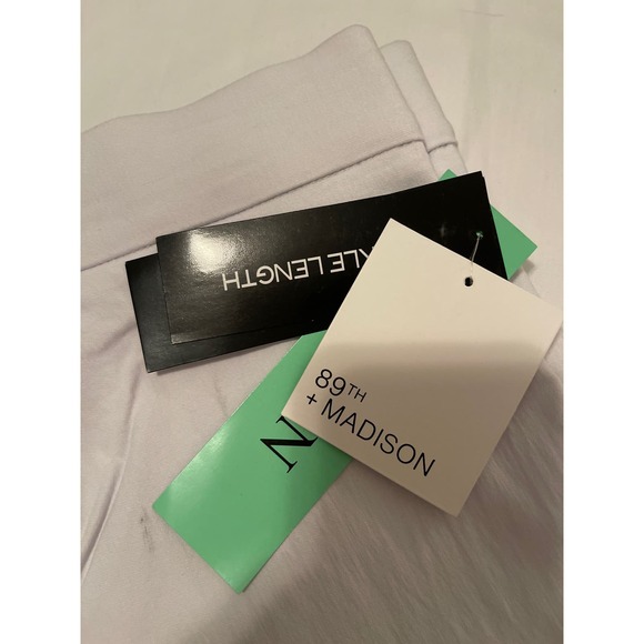 NWT 89th Madison White Dress pants comfort waist ankle length Women Sz 22 NWT - Picture 3 of 10